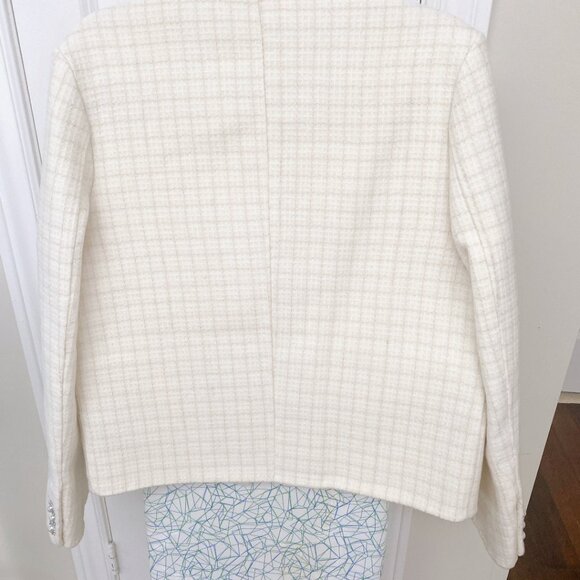 New 100% Wool Hand Made Tweed Short Coat Jacket - Picture 8 of 10